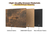Wood Filing Cabinet with Casters, Weathered Wood Fluted, Iron Clad Wood, Melamine Faced, 3 Tall 62583887
