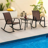 2 PCS Metal Patio Rocking Chair 62017621