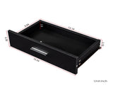Black modern simple hair desk, multi-layer storage, large storage space W33163005