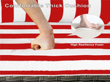 Outdoor Loveseat Cushion Set, 48 x 24 inch, Water Repellent Patio Furniture Cushions Replacement 03722112