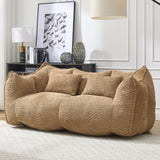 Soft beanbag chair with high resilience foam core for two people. The comfortable square recliner W1996P252275