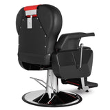ZNTS PVC Leather Case ABS Armrest Shell 300lbs Load-Bearing Disc With Footrest Can Be Put Down Barber 06802834