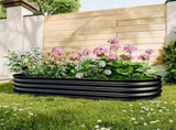 Galvanized Raised Garden Bed 8x4x1ft - Heavy Duty Metal Planter Box for Vegetables, Herbs & Flowers, W840P499238