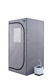 Portable Grey Mini Plus style Steam Sauna tentPersonal Home Spa, with Steam Generator, Remote W782124169