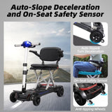Manaul Folding Scooter M2085 Blue For Senior's Easy Travel With Competitive Price GL-W2923P220458