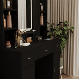 Newly designed smart mirror table with drawers and storage cabinet, table with W1320P147407