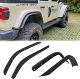 Fenders Front & Rear Fenders Compatible with 2018-2024 Jeep Wrangler JL and JLU Unlimited Rubicon, W2801P236146