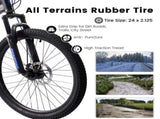 A2460 24 Inch Mountain Bike with Full Suspension, 21 Speed Shifter Lever with Gear Indicator, High W1856P501614