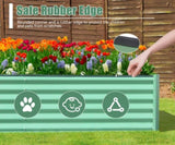 6x3x1.5ft Galvanized Raised Garden Bed, Outdoor Planter Garden Boxes Large Metal Planter Box for W1859P197897
