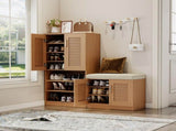 Multi functional Storage Cabinet with Bench & 73 Storage compartment, Adjustable layer board
, 33472359