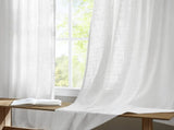 2- Piece 40x102" 300gsm poly linen curtain with 7 pinch pleat per pc B035P482982