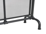 Celeste 1 Panel Iron Fireplace Screen 36" W x 29" H, Black N775P386833B