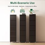 5 Drawer Metal Vertical File with Lock on Wheels for Home Office,Heavy Duty Metal Storage T2398P310087