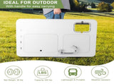 101*65.5*92cm HDPE Rectangular With Barbed Wire Foldable Outdoor Fish Killing Table White 02927889