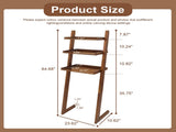 Solid Wood Over The Toilet Storage Shelf,3-Tier Freestanding Wood Bathroom Above Toilet Organizer W3204P577550