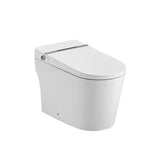 ZNTS Smart Toilet Bidet Combo with Foot Sensor Open Cover/Seat, LED Display, Self-Cleaning Nozzle, Heated W1219P262970