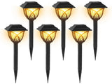 6Pack Solar Powered Stake Light Decorative Landscape Lamp IP45 Waterproof Auto On Off 80420771