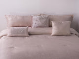 Mountain Ranges 6-Piece Comforter Set - Pink Jacquard & Brushed Fabric 86127252