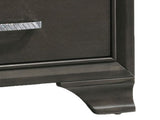 Grey 2-drawer Nightstand B062P181324