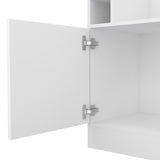 Syrah Corner Bar Cabinet, Two External Shelves White B070102687