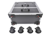 Portable 3-Tier Rolling Makeup Case with Universal Wheels for Makeup, Nail Art, Hair Styling Tools 10952522