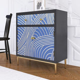 Accent Cabinet with 2 Doors,1Drawer and Adjustable Shelf for Living Hallway, Entryway, Dining W716P197967