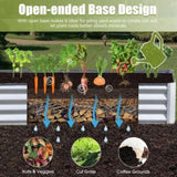 6x3x1ft Galvanized Raised Garden Bed, Outdoor Planter Garden Boxes Large Metal Planter Box for W1859P197882