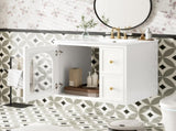 24" Bathroom Vanity Set Wall Mounted for Small Space, Bathroom Cabinet with Ceramic Sink, 2 Drawers N710P286704K