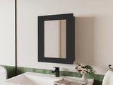 Black Medicine Cabinet with Included Mirror B062P252183