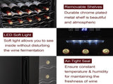 JC-85 115V 85W 3.0cu.ft/85l Electronic Wine Cabinet Cold Rolled Sheet Transparent Glass Door / 68774544