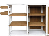 Foldable Outdoor Kitchen Island Patio Kitchen Island Outdoor Kitchen Cart Portable Prep Station with N719P380281Z