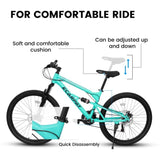A26207 26 Inch Steel Frame Shock Fork Plus Shock Absorber 21-speed Unisex Mountain Bike W709P168680