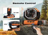Battery Portable Camping Fan 20000mAh Rechargeable Power Bank with 270&deg Rotation 78990918