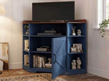 Corner Cabinet, Corner Storage Shelf with USB Ports and Outlets Industrial Organizer for Small Space W6018P577720