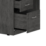 Raleigh L-Shaped Desk, Two Drawers, One Shelf, CPU Storage B128P148968