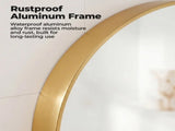 Round Wall Mirror,Bathroom Mirror Shatterproof with Hook,HD Anti-Fog for Over 70849905