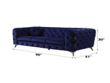 Atronia Blue Velvet Sofa B2726P317195