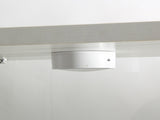 LED lights Glass Display Cabinet 4 Shelves with Door, Floor Standing Curio Bookshelf for Living Room W1806P197870