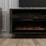 83 Inch Electric Fireplace TV Console, for TVs up to 95 inches, Minimal Assembly, Charcoal-Brown GL-B108P160221