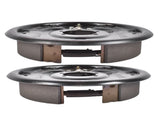Pair of Driver and Passenger Side 12" Hydraulic Brake Backing Plate Compatible with 7,000 lb Trailer 63187696