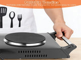 2000W Dual Burner Electric Hot Plate, 5 Temperature Settings , Portable Countertop Stove 15086821