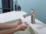 Gun Gray Single Hole Bathroom Faucet,Laundry Vanity Sink Faucet with Two 9/16" HosesUnable ship on 05549224
