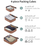4 Piece Luggage Set Suitcase Set, ABS Hard Shell Lightweight Expandable Travel Luggage with 4 PP313145AAC