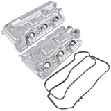 Pair Front Rear Aluminum Engine Valve Cover Replacement for Honda Accord 2008-2012, Odyssey 16444840