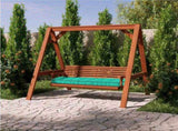 Outdoor Bench Cushion, 63 20 4 Inch, Tufted Waterproof Swing Cushion with Ties, for Patio Bench 64996939