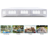 3*9m 5-Sided Iron PE Cloth Spiral Pipe Pergola 75690259