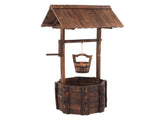 Outdoor Reinforced And Anticorrosive Wooden Wishing Well Flowerpot 55358989