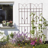 4 Pack Metal Garden Trellis 71" x 17.7" Rustproof Trellis for Climbing Plants Outdoor Flower Support W1586P147459