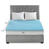 All Season Reversible Hypoallergenic 1.5" Cooling Mattress Topper B03595110