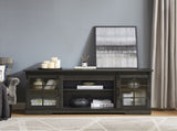 Multipurpose Sliding Door Stand Large Storage Cabinet with 2 Sliding Fluted Glass Tempered Doors, W1758P189941